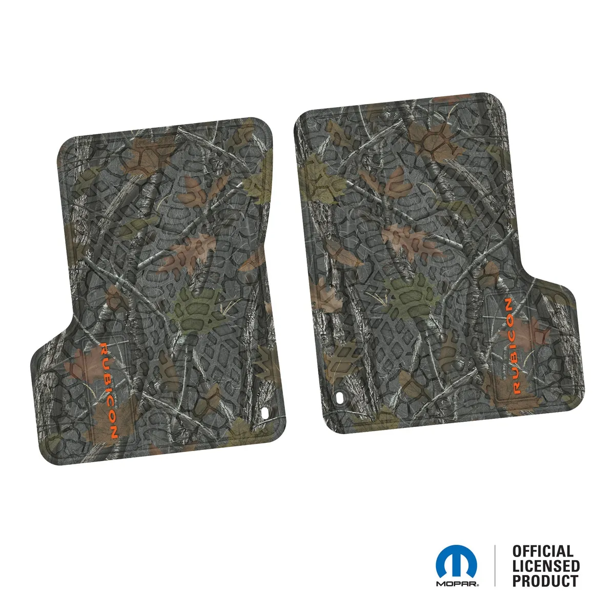 Ngtt43048983- 03-06 Jeep Tj/Lj 2DR Front- Tire Tread/Scorched Earth Scene w/ Rubicon Insert - Black w/ Silver Insert product image