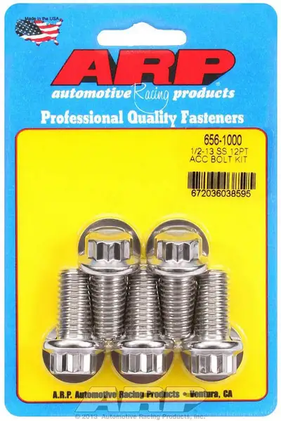 ARP Auto Racing S/S Bolt Kit - 12pt. (5) 1/2-13 x 1.000