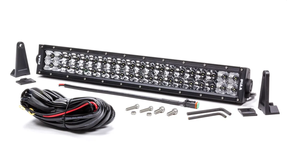 PIAA Quad Series LED Light Bar Kit; 20 in.; Dual Row; Combo Beam; Single;