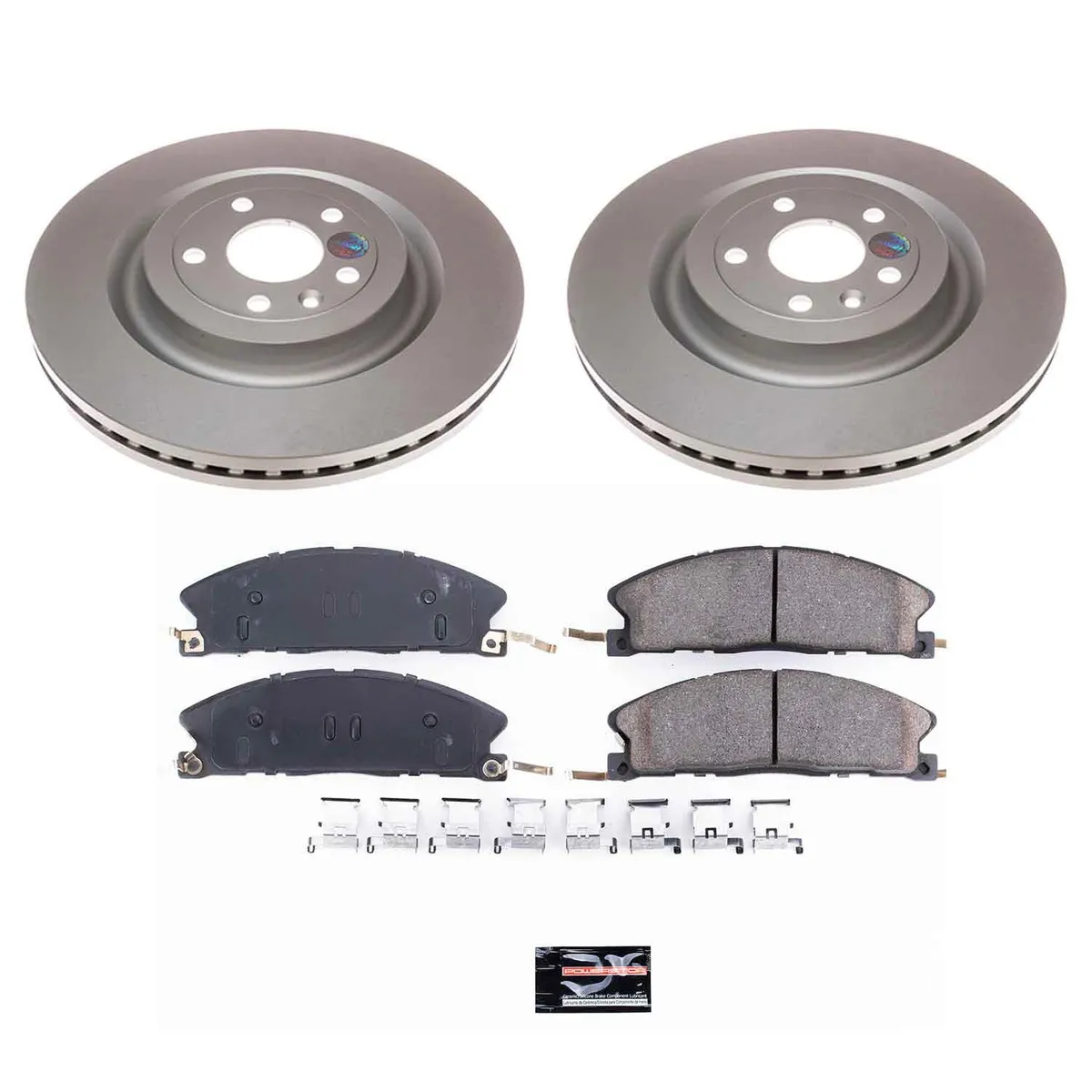 Z17 Geomet Coated Rotor Kit: Genuine Geomet Fully Coated Rotors; Ceramic Pads W/Hardware product image