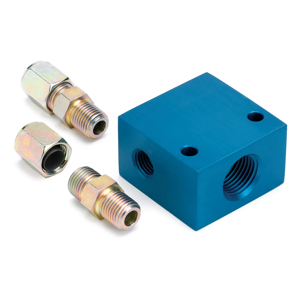 Autometer 2286 Fitting, Adapter, Transmission Line, 3/8 od Tubing, 1/2 Nptf product image