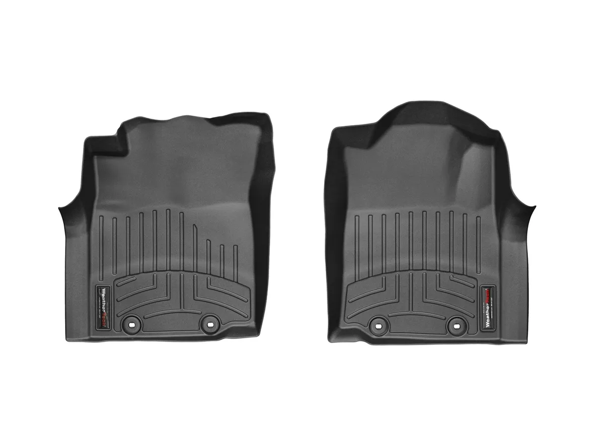2012 + Toyota Tacoma Front FloorLiner Fits regular cab and access cab models; fits manual and automatic transmission Black product image