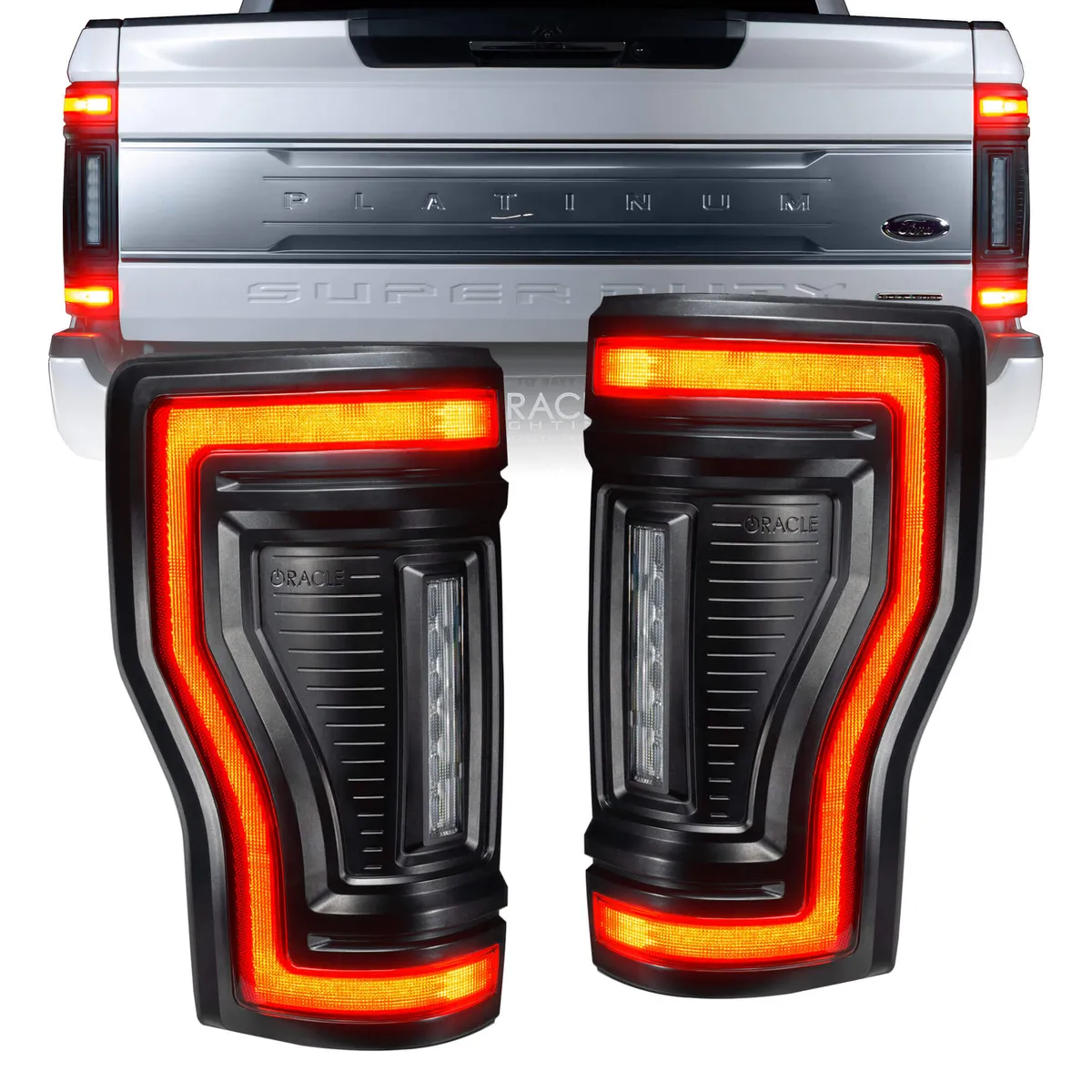 2017-2022 Ford F-250/350 Super Duty Flush Mount LED Tail Lights - Animated Turn Signals product image