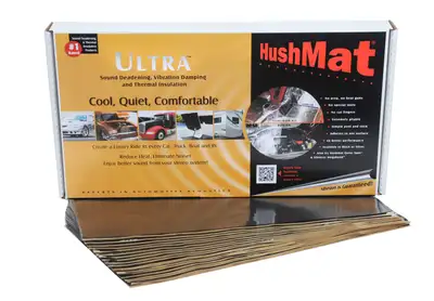Hushmat Hushmat Ultra Floor/Dash Kit 20 12in x 23in Sheets 39 Sq. Ft. Black
