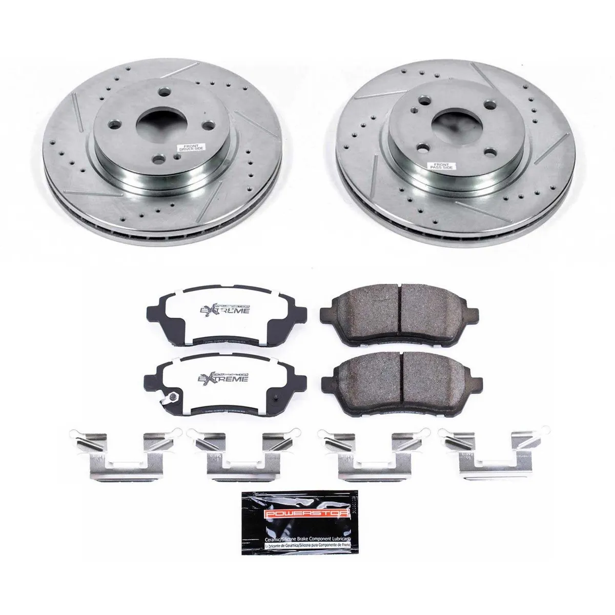 Z26 Street Warrior Upgrade Kit: Drilled/Slotted Rotors; Carbon-Fiber Ceramic Pads W/Hardware product image