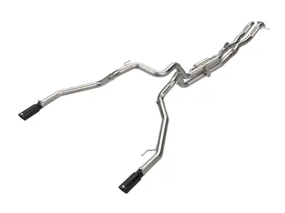 aFe Power AFE Power Vulcan Series 3 IN 304 Stainless Steel Cat-Back Exhaust System w/ Black Tips Ford Ranger Raptor 24-26 V6-3.0L (tt) 49-33152-B 49-33152-B