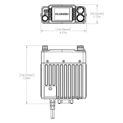 Rugged Radios Essential Radio Kit Gmr25 Waterproof Gmrs Mobile 25watt Radio Kit With Externa