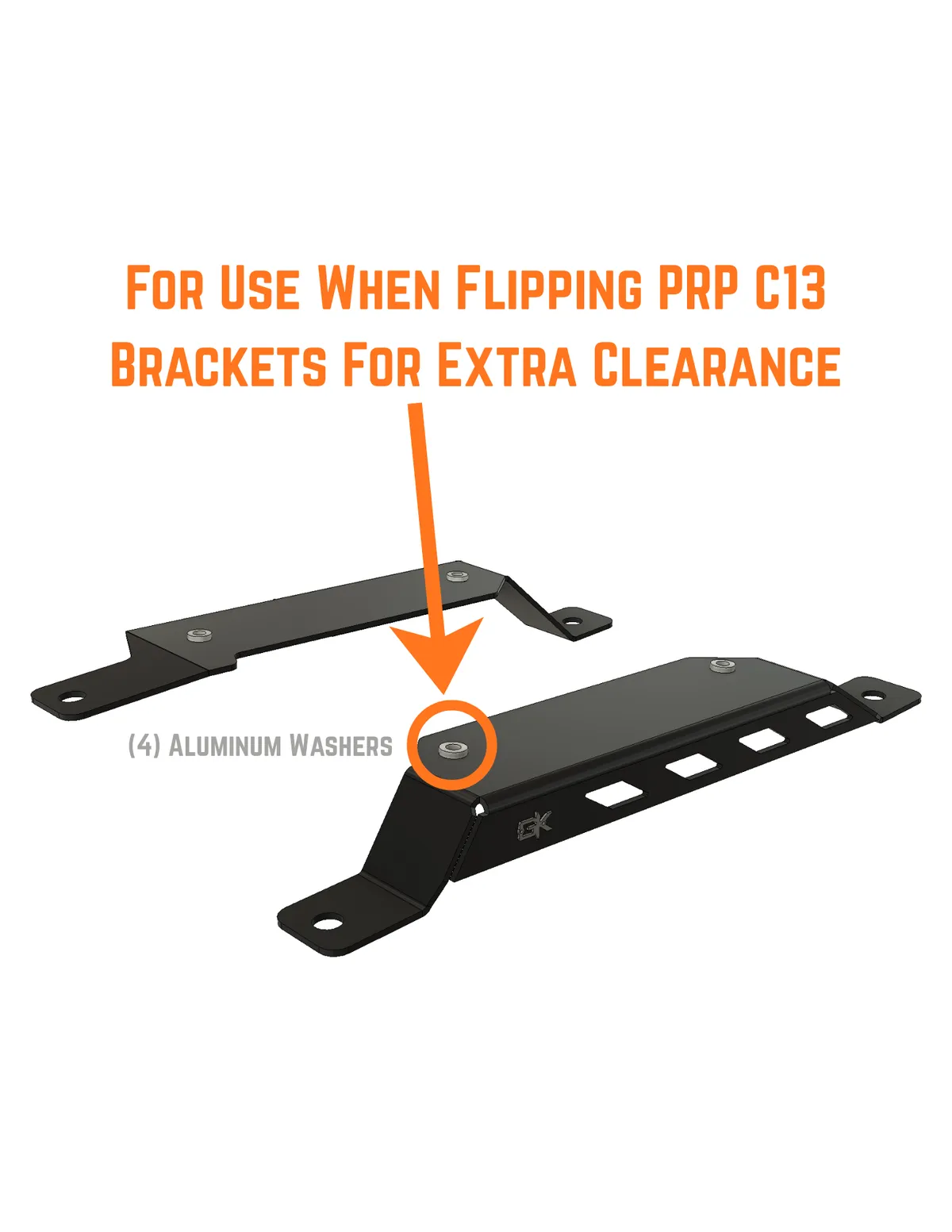 "Big and Tall" PRP Seat Lowering Brackets for Jeep JKU Wrangler product image