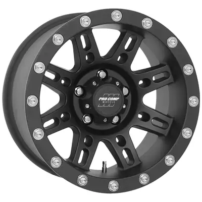 Pro Comp Pro Comp 7031-6873 Stryker Matte Black 16x8 5x5 4.5BS Offset 0mm Cap P/N 703154500