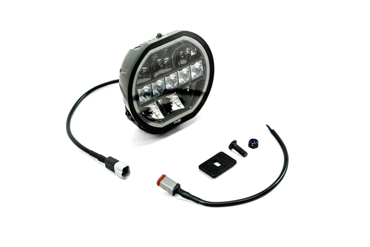 DV8 Offroad 7-Inch Halo Elite Round Light w/ Accent Halo product image
