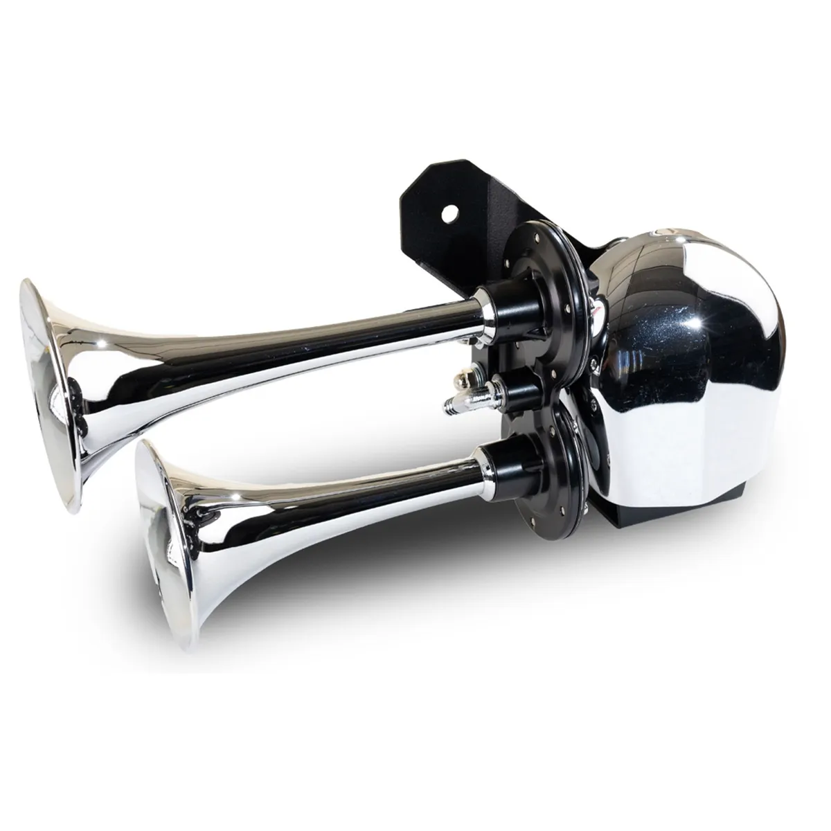 78up Harley Hogkit1 Direct Drive Bolton Air Horn System Made in USA Heavy Duty Mounting Bracket product image