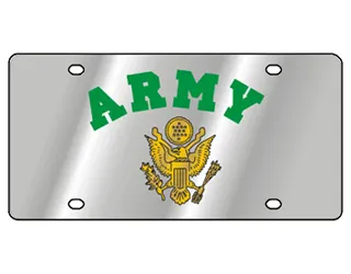 Eurosport Daytona Gold Army Logo With Green Arched Letters Army on a Stainless Steel Plate