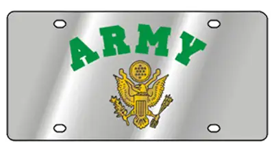 Eurosport Daytona Gold Army Logo With Green Arched Letters Army on a Stainless Steel Plate