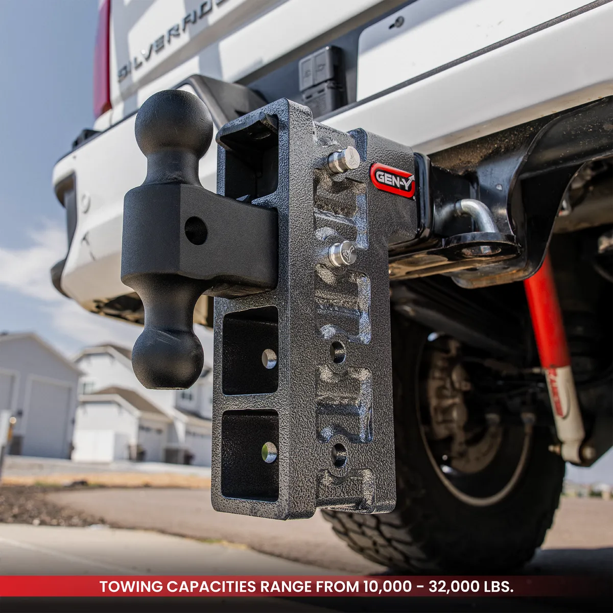 GEN-Y Hitch Mega-Duty 10in Drop Hitch w/ Dual-Ball Mount and Pintle Lock product image