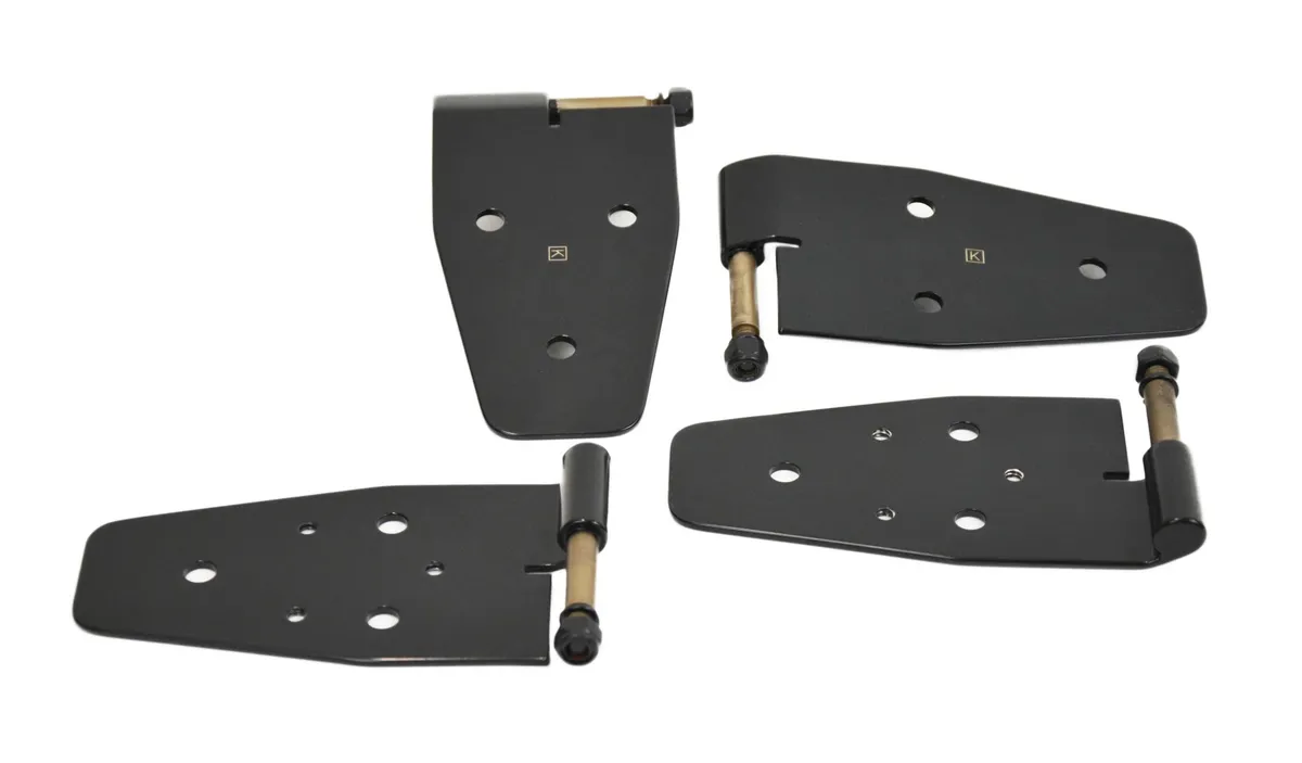 Jeep YJ Door Hinge Set 4 Pieces 87-95 Wrangler TJ Powdercoat Black Kentrol product image