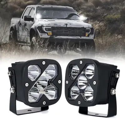Xprite Xprite 4" LED Light Pods – 50w Off Road Spot Lights Waterproof LED Pod Lights For Jeep Truck UTV ATV | X-Beam Series
