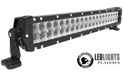 Black Horse Off Road LED Light Bar Clear Aluminum PL3104FS-GS product image