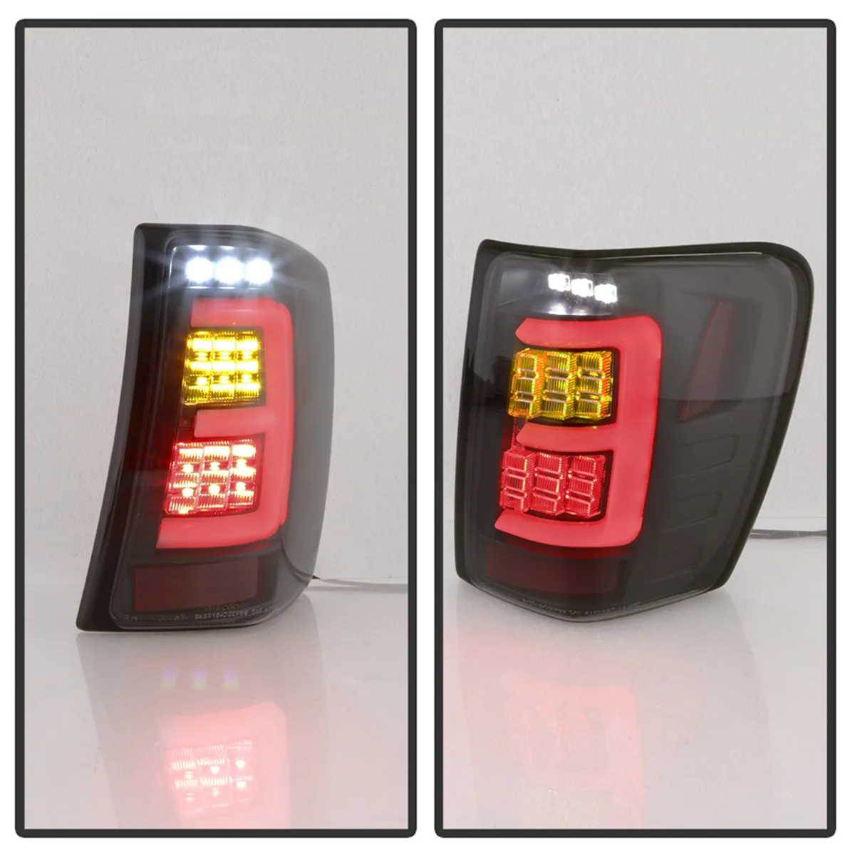 ( Spyder ) Jeep Grand Cherokee 99-04 Light Bar LED Tail Lights Version 3 - Black Smoke product image