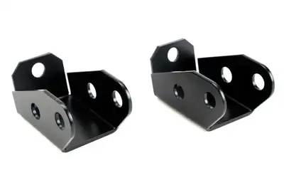 Rock Jock Shock Mount Extensions 97-06 Wrangler TJ and LJ Unlimited Rear Lower Includes Hardware Pair RockJock 4x4