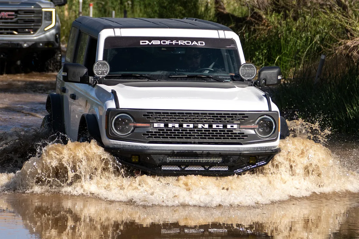 DV8 Offroad 2021-2025 Ford Bronco Black Headlights HLCBR-01 product image