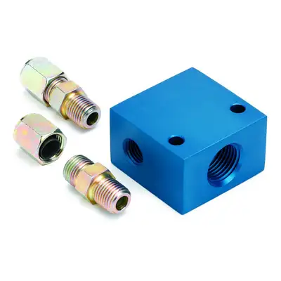 AutoMeter Autometer 2286 Fitting, Adapter, Transmission Line, 3/8 od Tubing, 1/2 Nptf