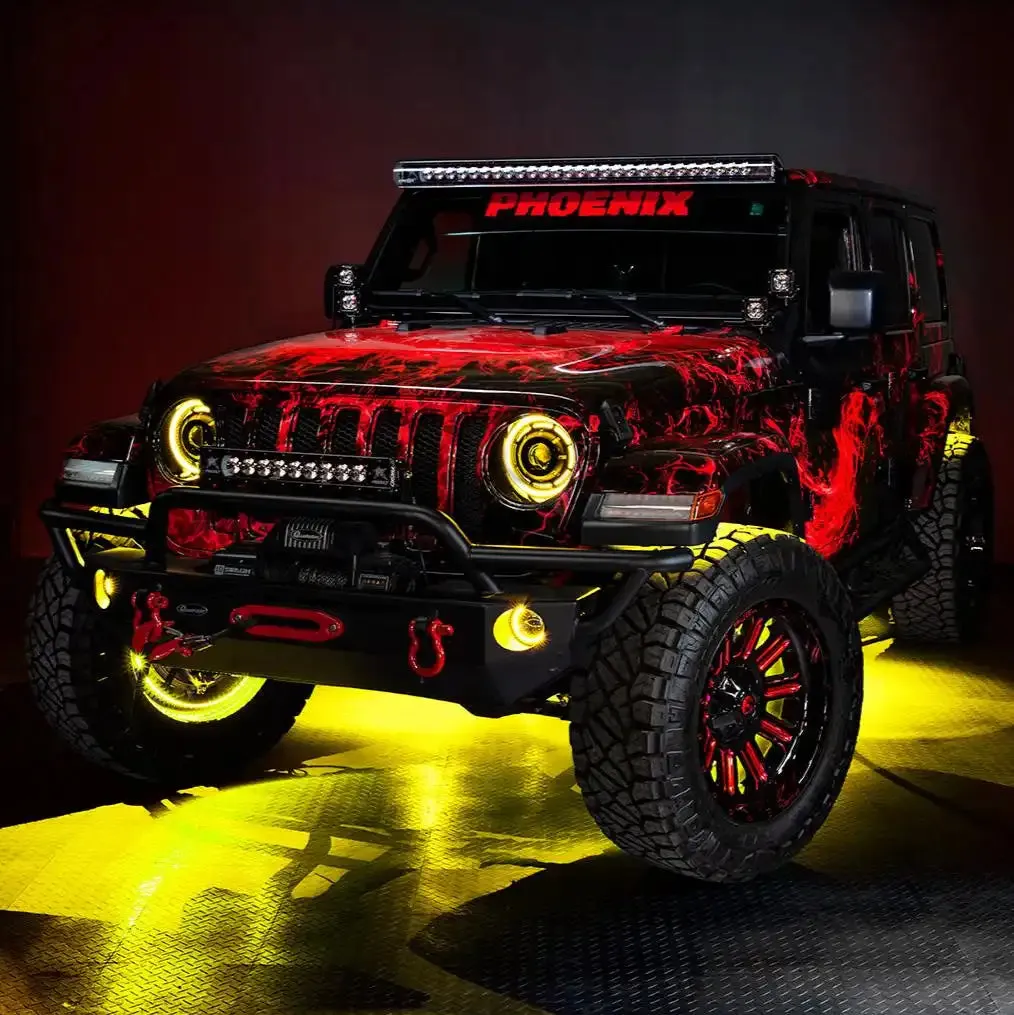 ORACLE Lighting Jeep Wrangler JK/JL & Gladiator JT High Performance 20W LED Fog Lights - Dynamic ColorSHIFT product image