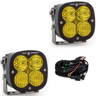 Baja Designs LED Light Pods Baja Amber Lens Driving Combo Pattern Pair XL Sport Series Baja Designs