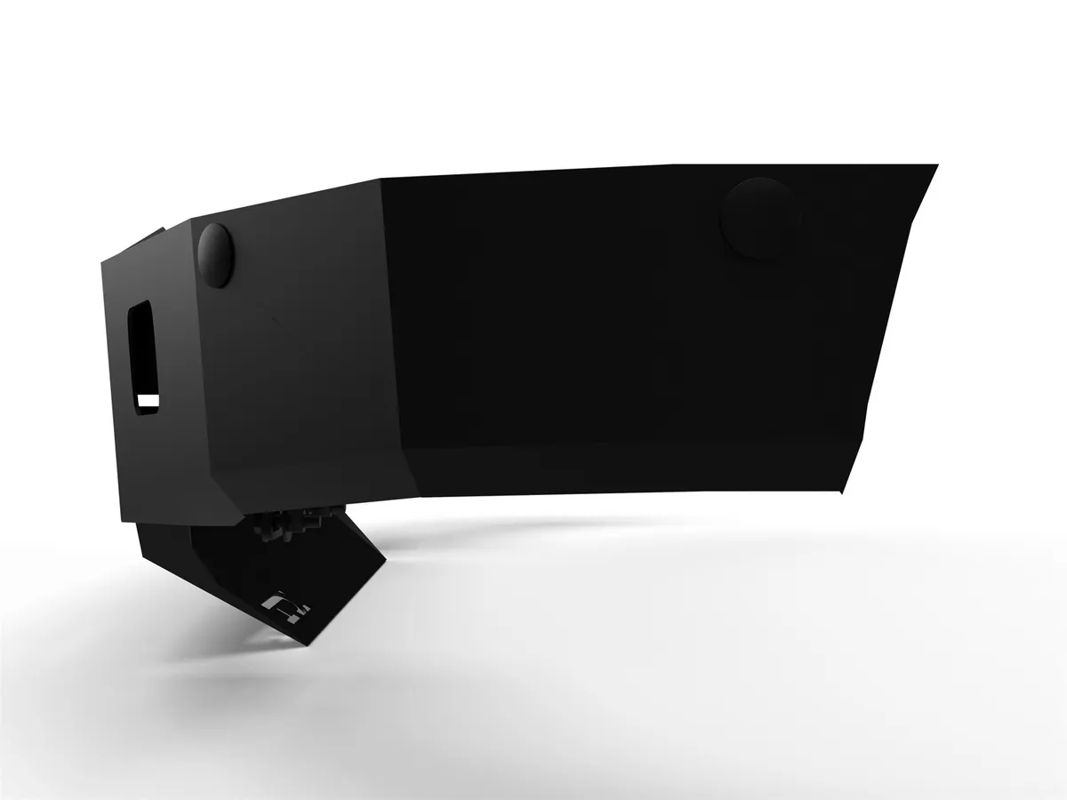 Alumilite Front Bumper; w/ Single Square Lights Holes; Fits w/o Or w/ Parking Sensors; Retains Factory Tow Hooks; Non-Winch; product image