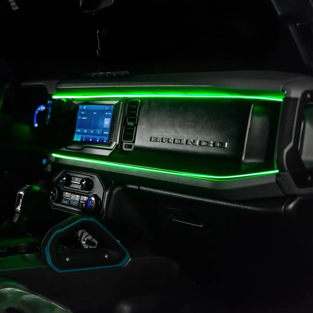 2021-2025 Ford Bronco Dynamic ColorSHIFT LED Dash Kit - USB Plug & Play Interior Lighting product image