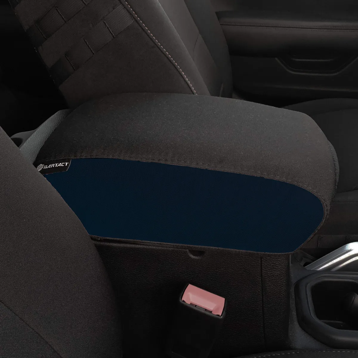 Jeep Center Console Cover Padded For 18-Up Wrangler JL Jeep JL/JLU Graphite Side/Black Top Bartact product image