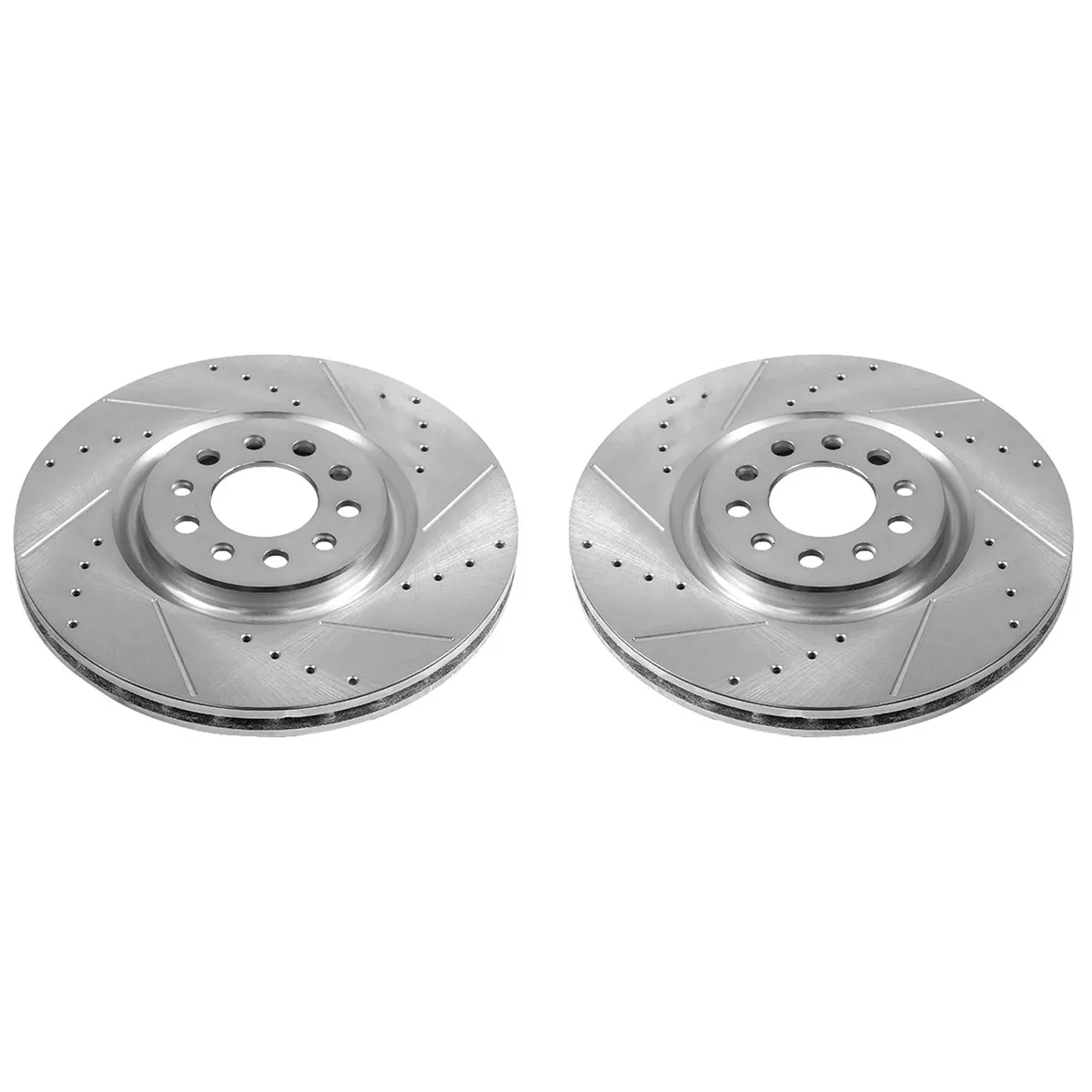 Drilledslotted Rotor Pair Front 2016-15 Chrysler 200 2016-14 Jeep Cherokee product image