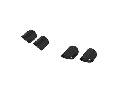MBRP Exhaust Black-Coated 4 Inch Quad Tip Cover Kit for 2015-Up Ford Mustangs with Quad Tips MBRP