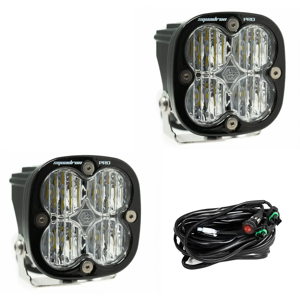Baja Designs Squadron Pro Black LED Auxiliary Light Pod Pair - Universal product image