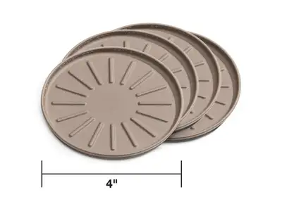 Weathertech Round Coaster Set; Terracotta; 4 pc.; 4 in.;