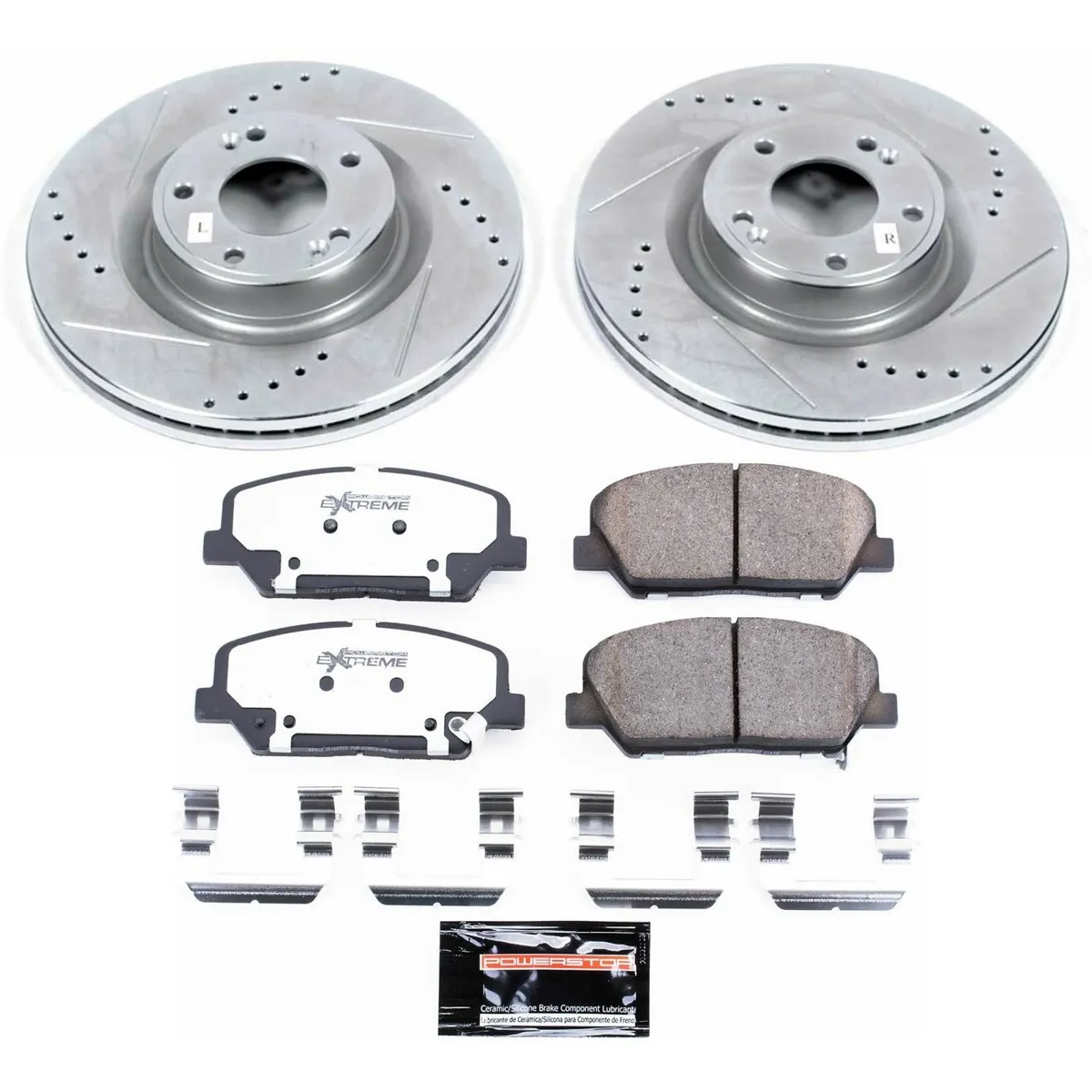 Z26 Street Warrior Upgrade Kit: Drilled/Slotted Rotors; Carbon-Fiber Ceramic Pads W/Hardware product image