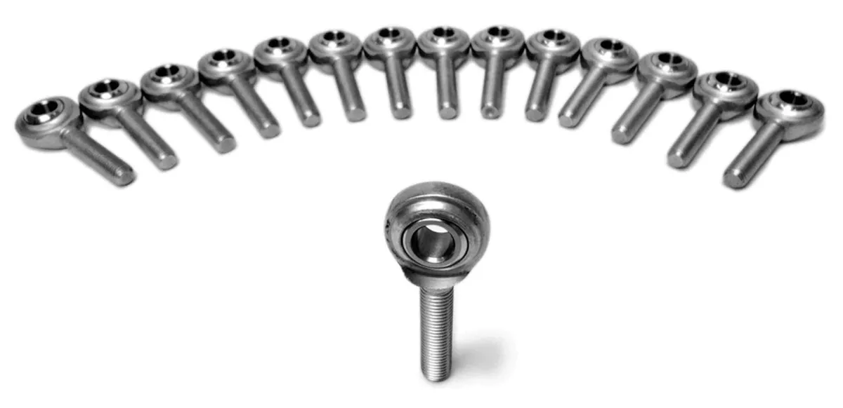 Steinjager Steinjäger Metric Male Rod Ends Stainless 304 Housing, PTFE Race M20 x 1.50 RH 15 Pack