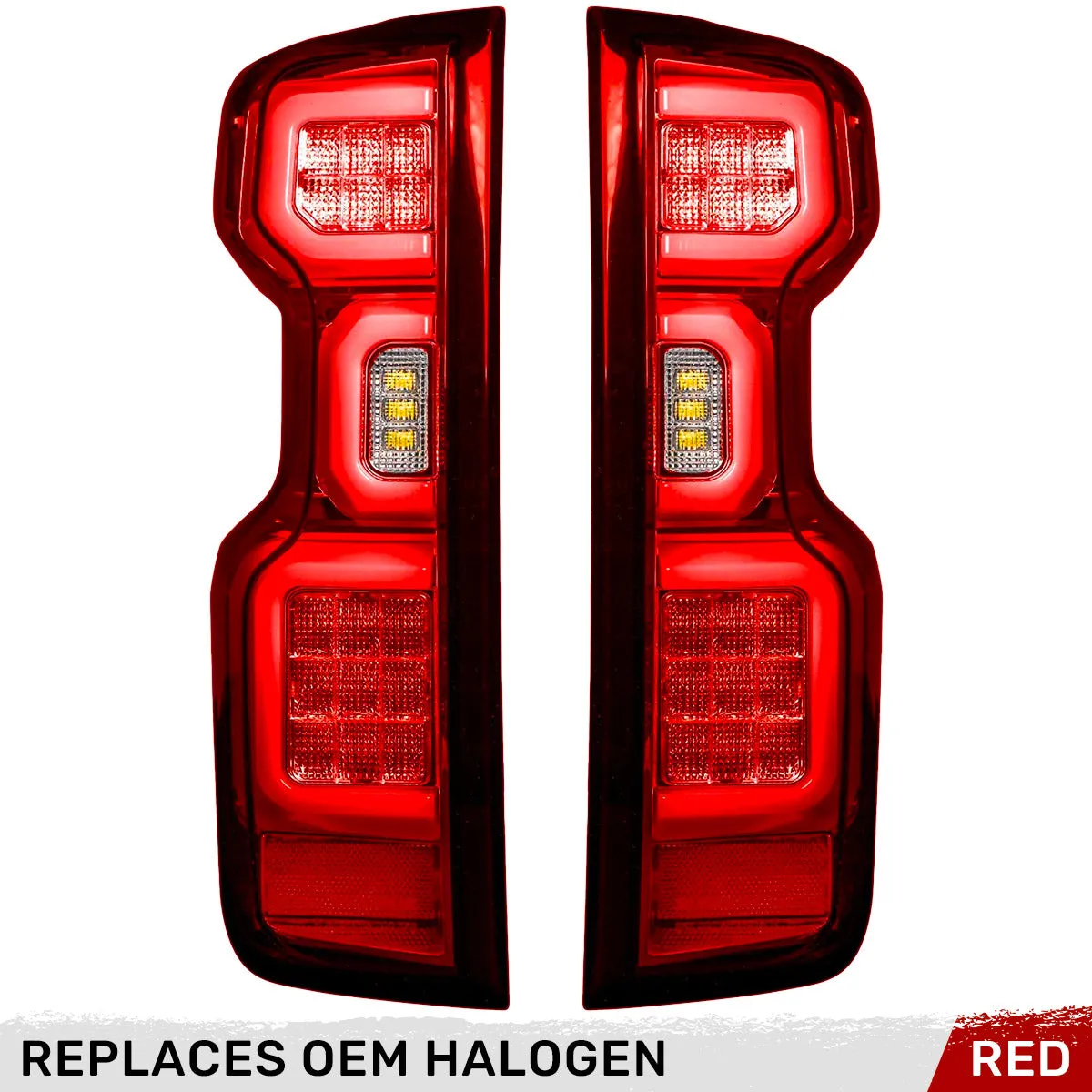 Chevy Silverado 2500/3500 20-23 Ultra Bright OLED Tail Lights (Replaces Factory/OEM Halogen Tail Lights Only) - Multiple Lens product image