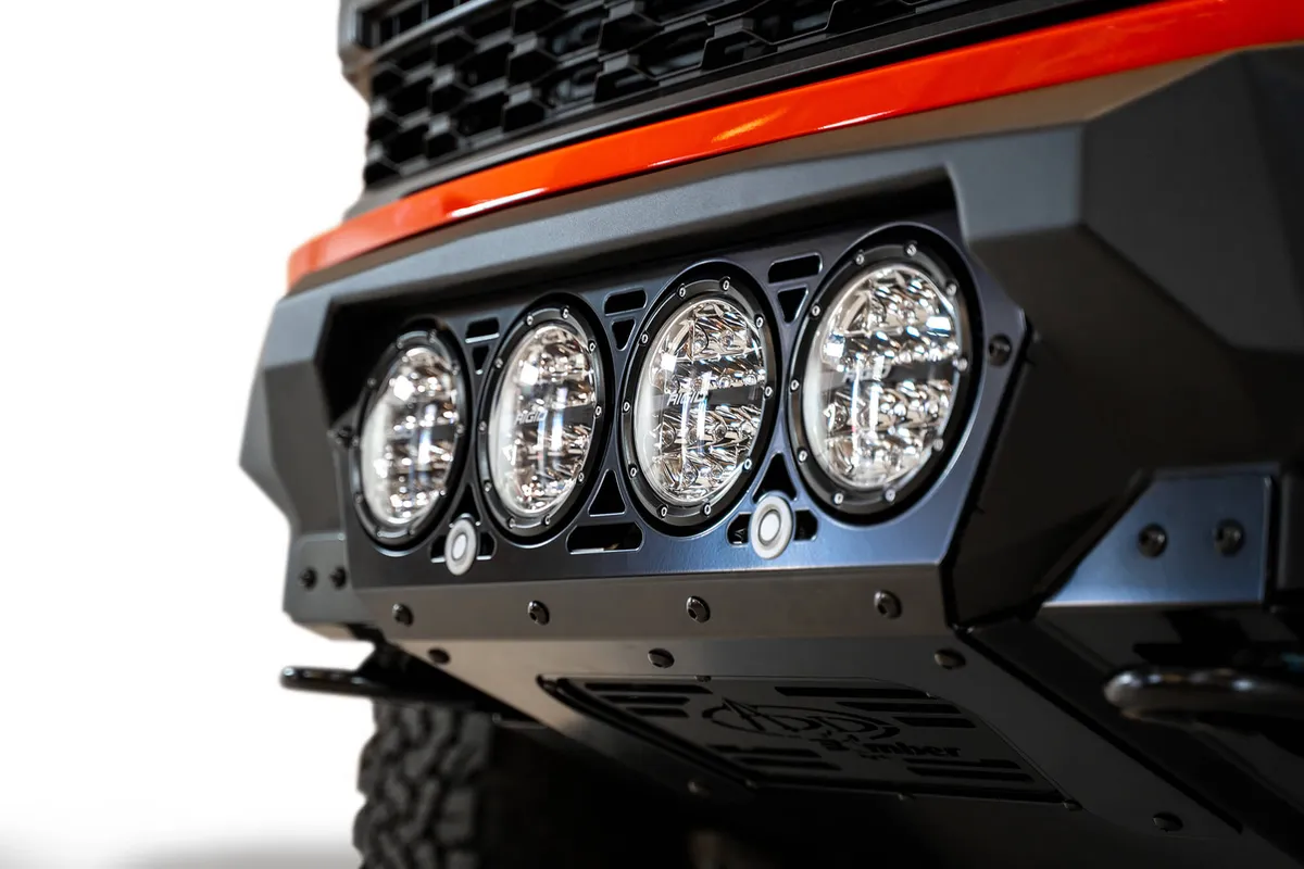 21c F150 Raptor Bomber Front Bumper Black(Mouints 4 Riged 360 6in Round Lights) product image