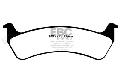 EBC Brakes EBC Brakes DP61129 6000 Series Greenstuff Truck/SUV Brakes Disc Pads
