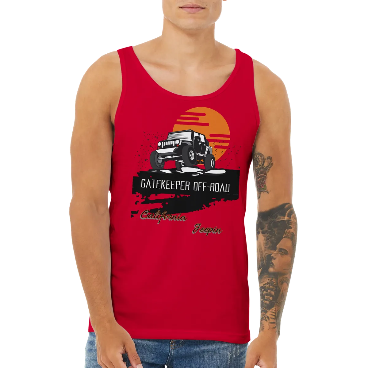 GateKeeper Cali Jeepin Premium Unisex Tank Top product image