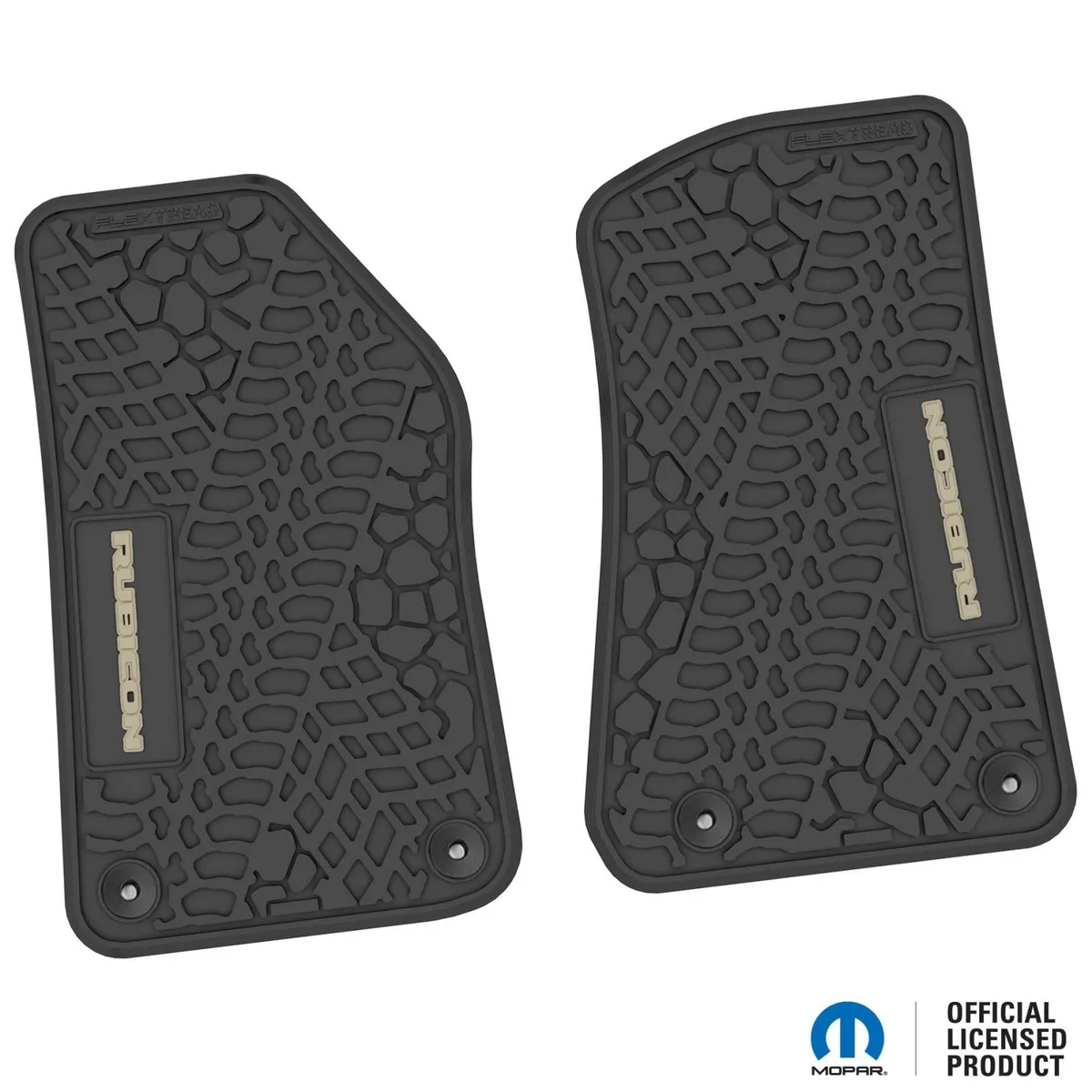 18-24 Jeep JL 2 Dr/Gladiator Front -Tire Tread/Scorched Earth Scene w/ Rubicon Insert - Black w/ Red Insert product image
