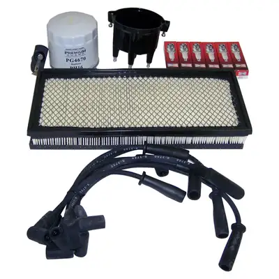 Crown Automotive Jeep Replacement Crown Automotive Jeep Replacement TK4 Tune Up Kit for 1997-1998 Jeep TJ Wrangler w/ 4.0L Engine