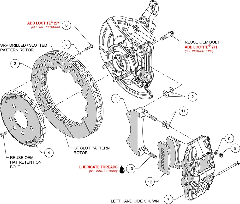 2010 - 2015 Chevrolet AERO6 Big Brake Front Brake Kit - 140-11269 product image