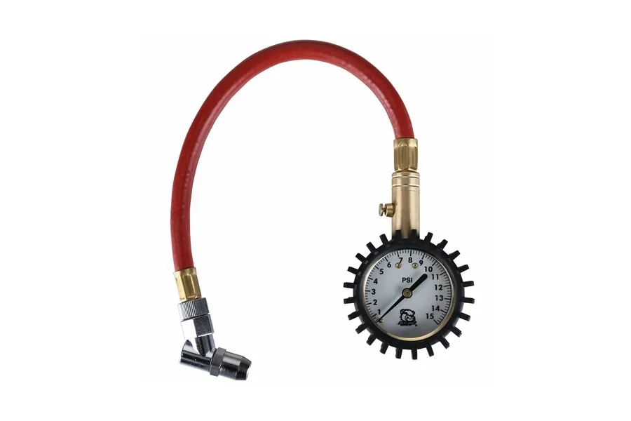 Bulldog Winch Low Air Pressure Gauge 0-15PSI Glow in the Dark Analog Bulldog Winch