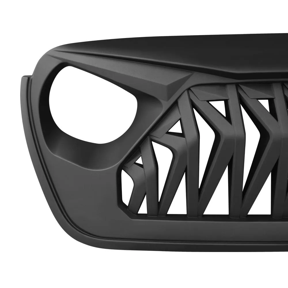 Shark Grille - Matte Black For 18+ Wrangler JL & Gladiator JT W/O Trailcam (ETA Late July) product image