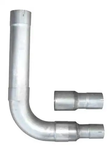 Pypes Performance exhaust Diesel Single Stack Kit 5 in Single Exit Natural Finish Hardware Incl 409 Stainless Steel Pypes Exhaust