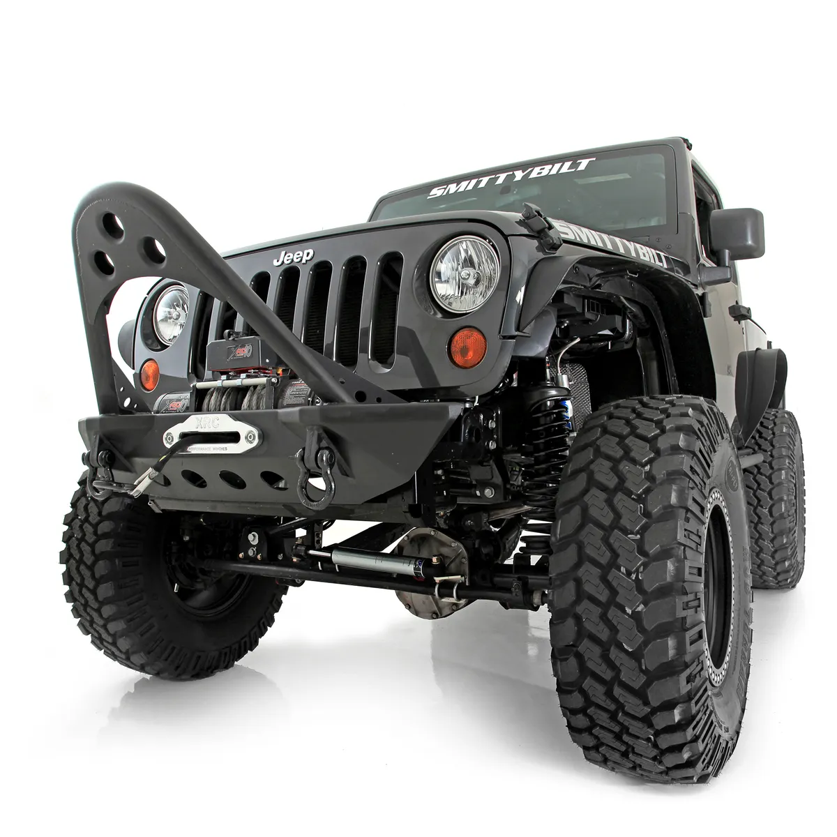 0718 Wrangler Src Front Stinger Bumper W/Dring Mounts/Black Textured product image