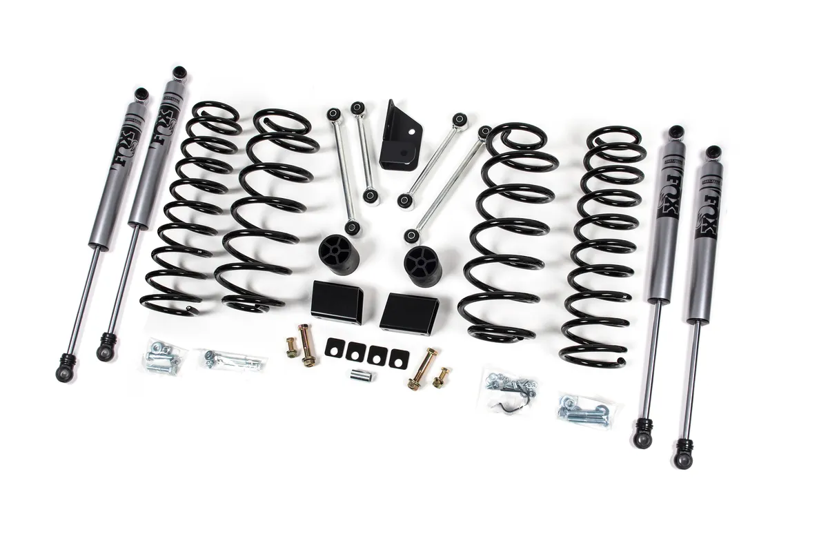 18-24 Jeep Wrangler JL 2 Door 3 Inch Lift Kit With Fox Adventure Shocks Zone Offroad product image