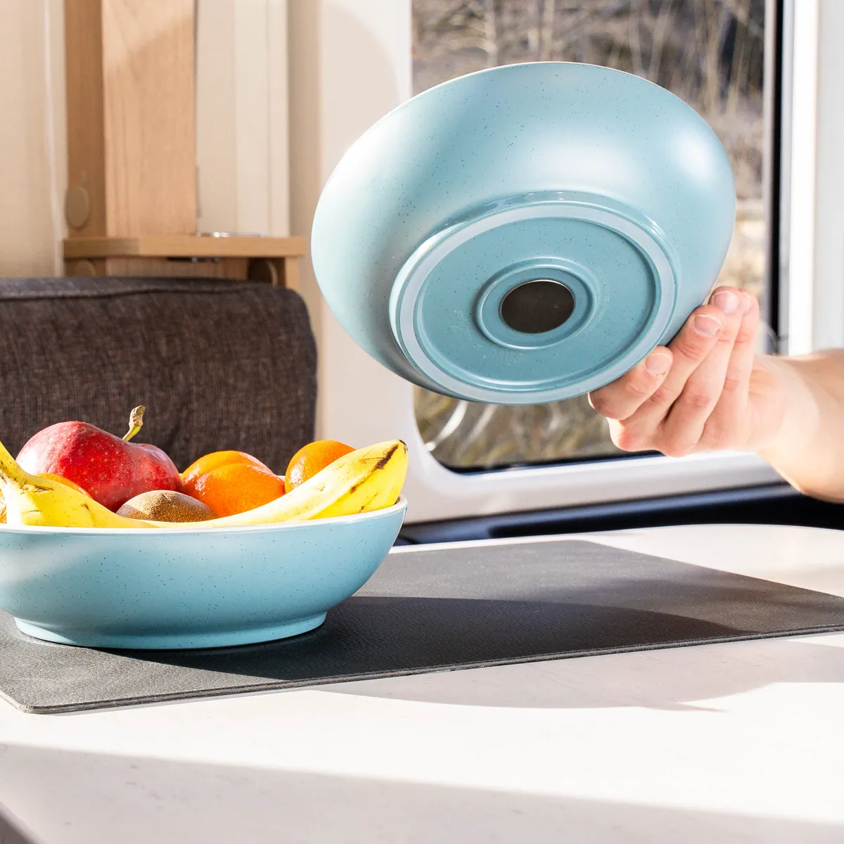 Magnetic Plastic Tableware Set DOLOMIT BLUE product image