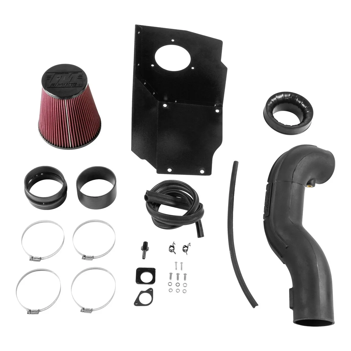 09-14GM1500TrucksSUVs4.8L5.3L6.0Lor6.2LV8DeltaForceCAIPlasticTubeBlackAirDamConeFilter-RedSiliconeCouplersStainlessHardwareLifetimeLimitedWarranty product image